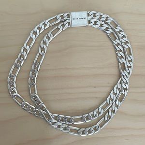 RARE Jenny Bird Carter Double Choker Silver